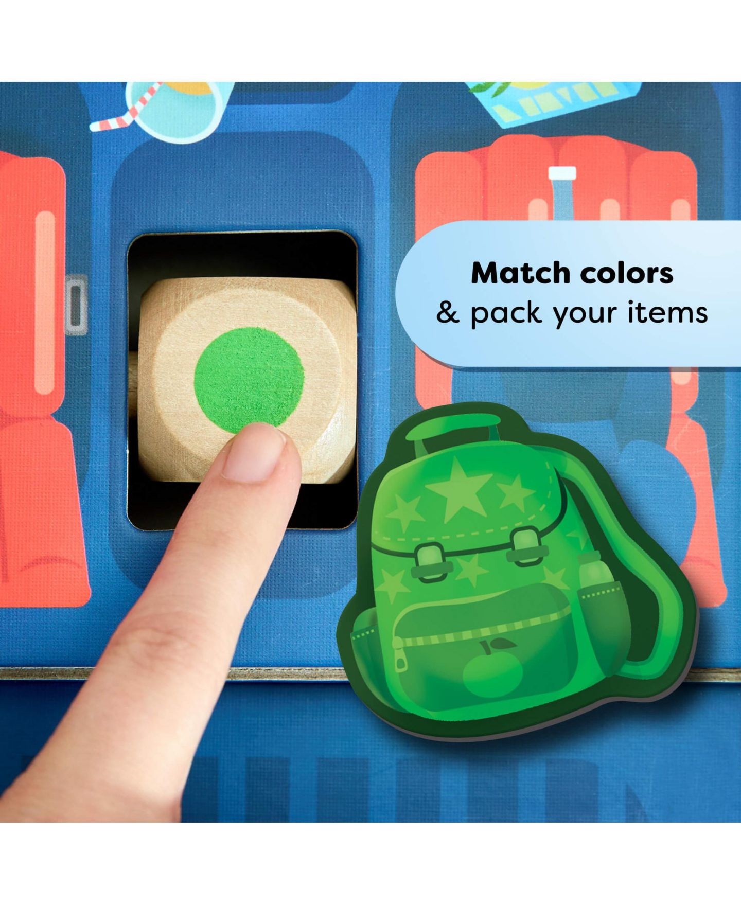 Детская настольная игра Haba Hello Vacation Color-Matching Board Game, Ages 2+, цвет: Красный — фото 3