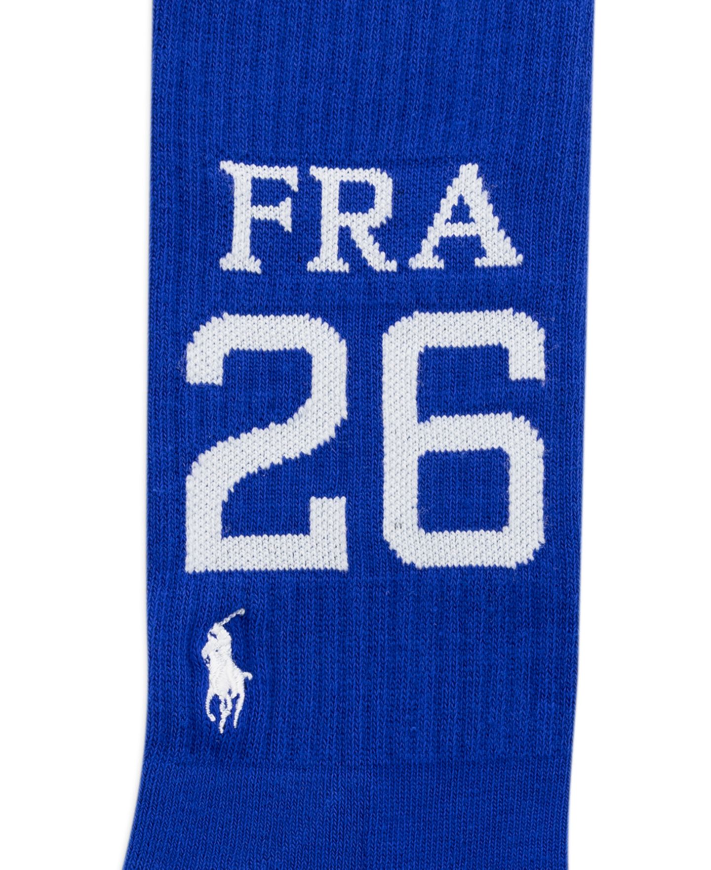 Носки France для мужчин, вышивка, средней высоты — Polo Ralph Lauren, цвет: Королевский синий — фото 2