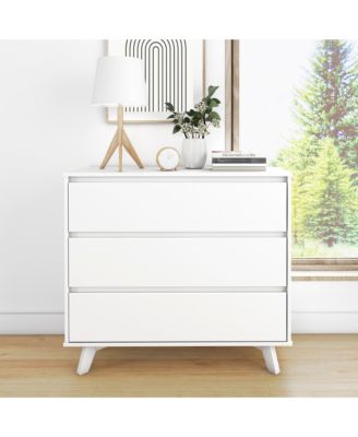 Max and Lily Max and Lily Solid Wood Scandinavian 3 Drawer Dresser