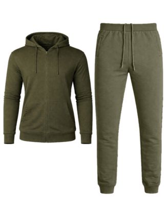 Men's French Terry Zip-Up Hoodie and Joggers, 2-Piece Set