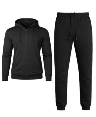 Men's French Terry Zip-Up Hoodie and Joggers, 2-Piece Set