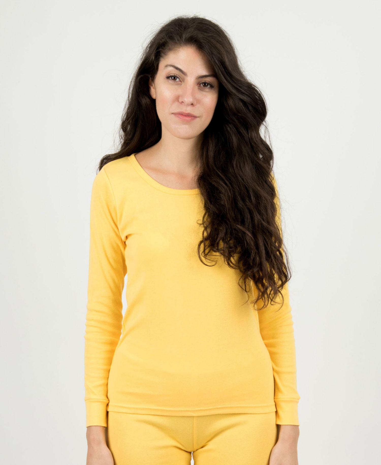 Womens Matching Family Two Piece Cotton Long Sleeve Shirt and Pants Solid Color Pajamas
