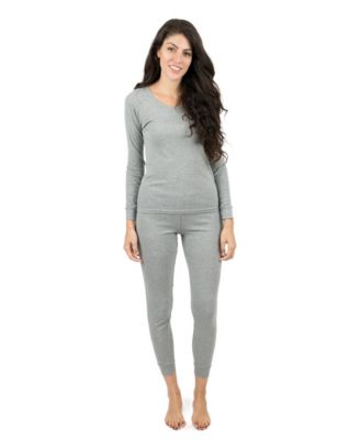 Womens Matching Family Two Piece Cotton Long Sleeve Shirt and Pants Solid Color Pajamas