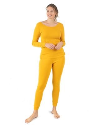 Womens Matching Family Two Piece Cotton Long Sleeve Shirt and Pants Solid Color Pajamas