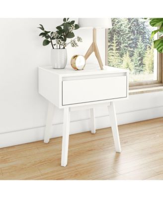 Max and Lily Scandinavian Nightstand with 1 Drawer