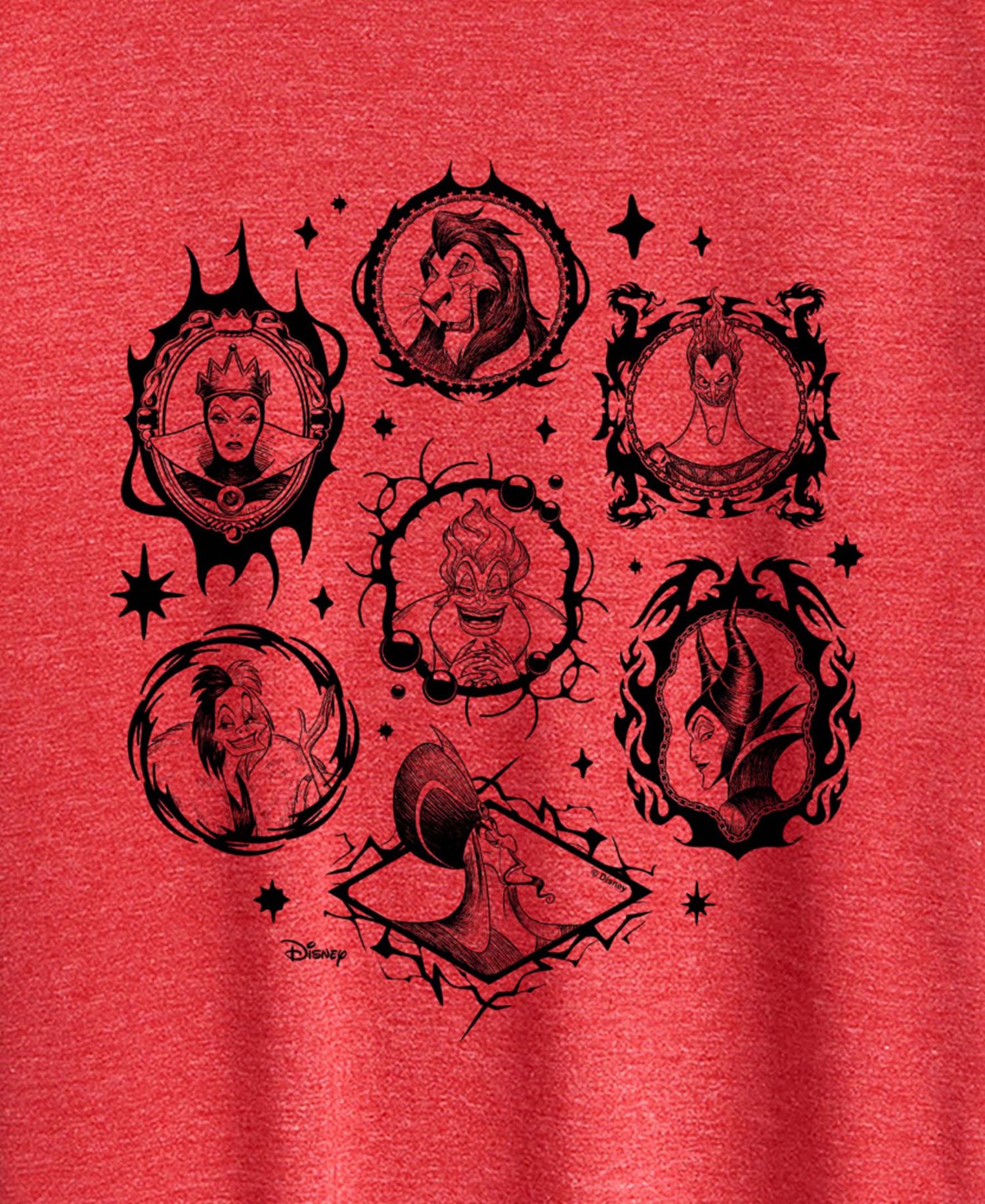 Plus Size Disney Villains Frames Short-Sleeve Graphic T-Shirt