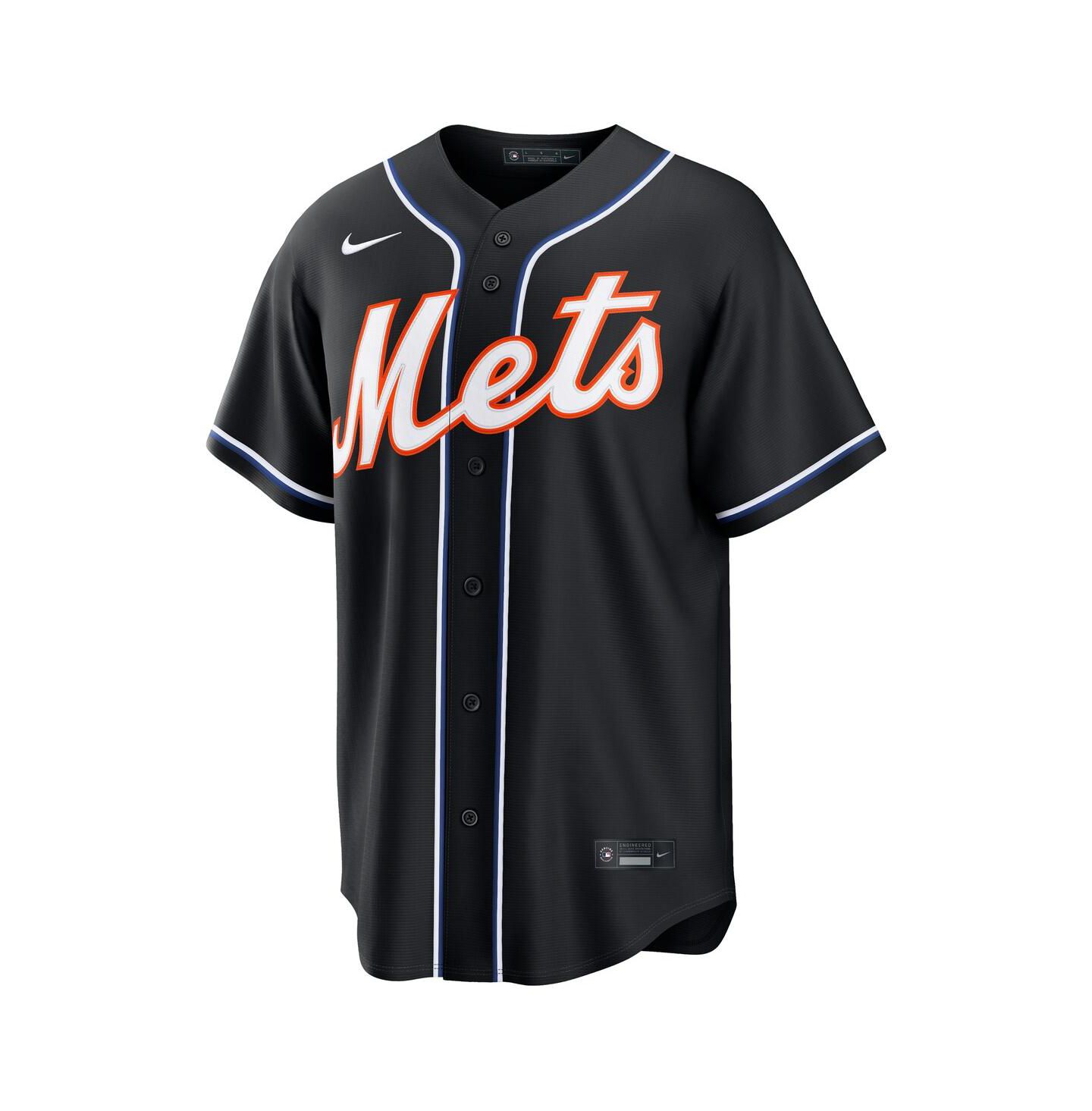 Мужской топ Nike Francisco Lindor Black New York Mets 2026 Replica Fashion Jersey — фото 2
