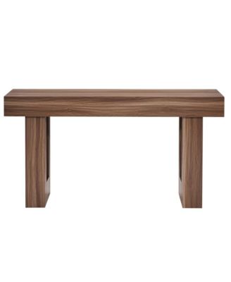 63 Inch Console Table Farmhouse Desk Behind the Couch Wooden Rectangle