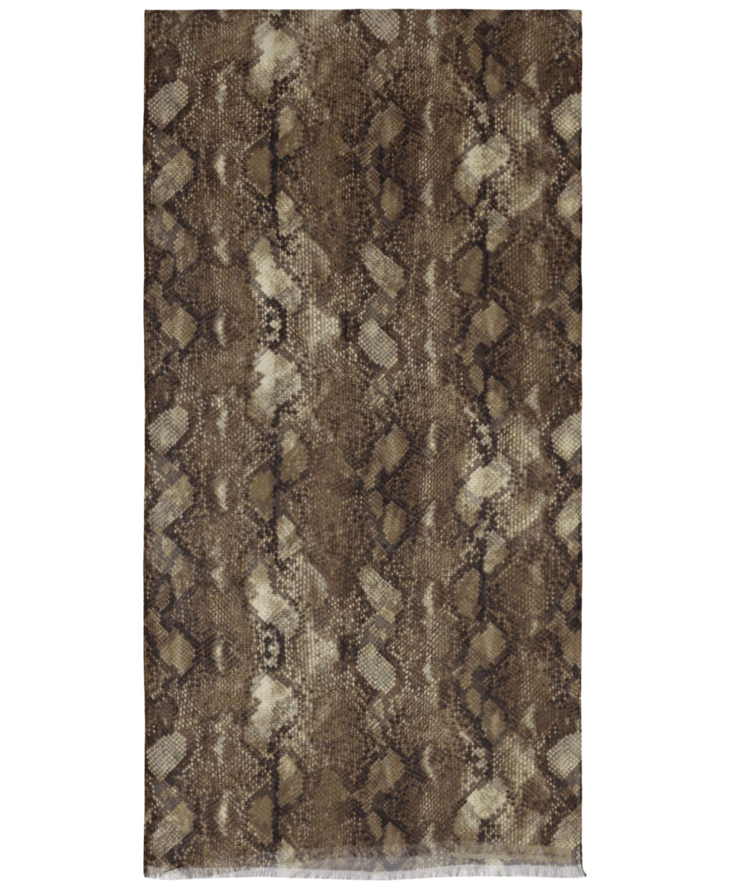 Abstract Silk Oblong Scarf