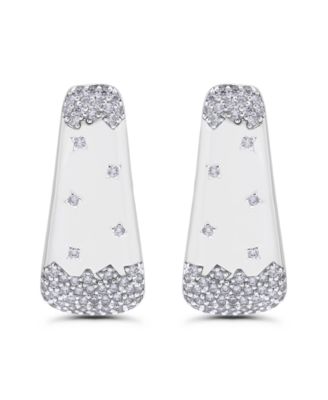 14k Gold-Plated Sprinkle Pave Post Earrings