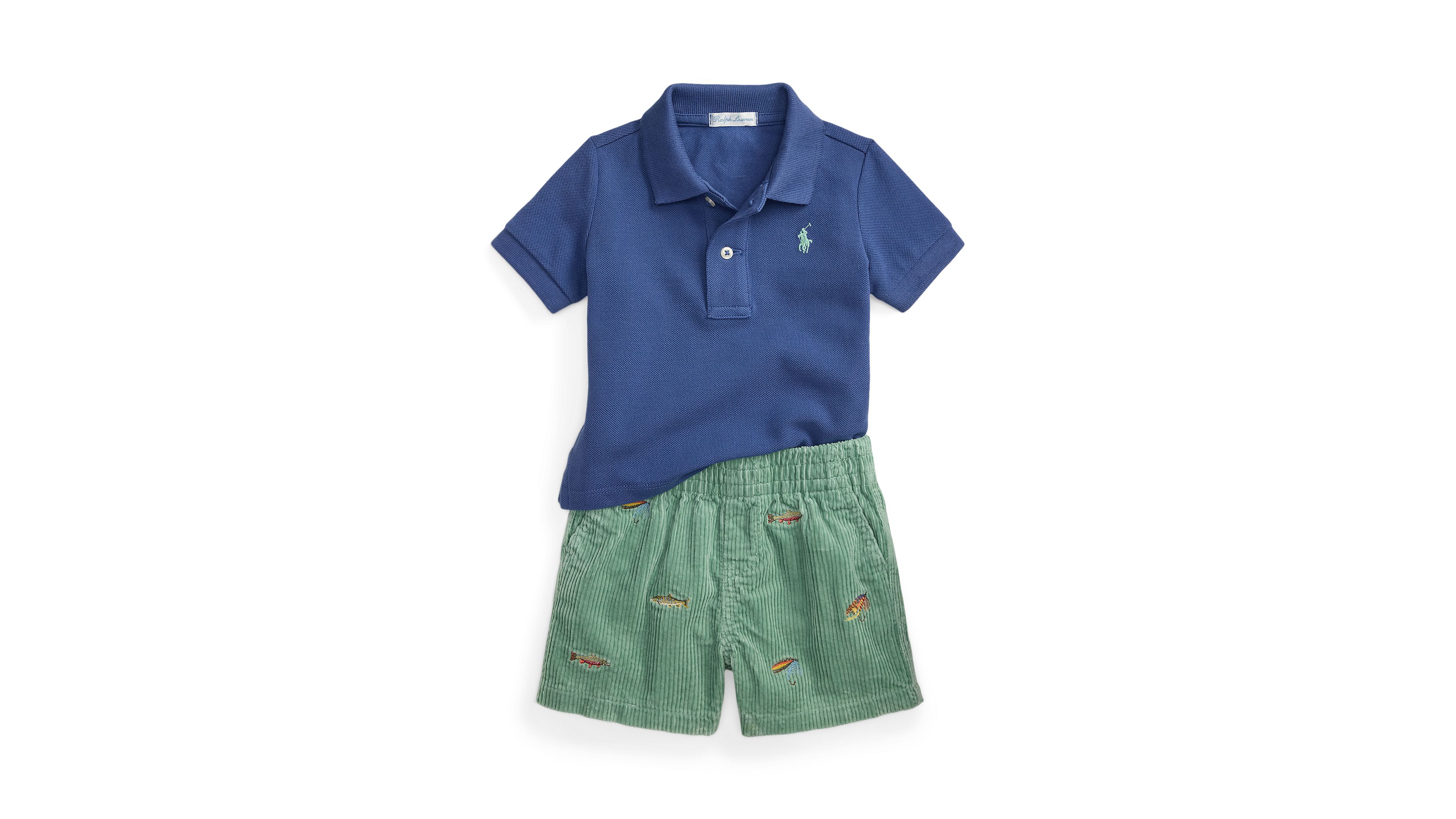Polo Ralph Lauren Baby Boys' Mesh Polo Shirt and Shorts, 2-Piece Set
