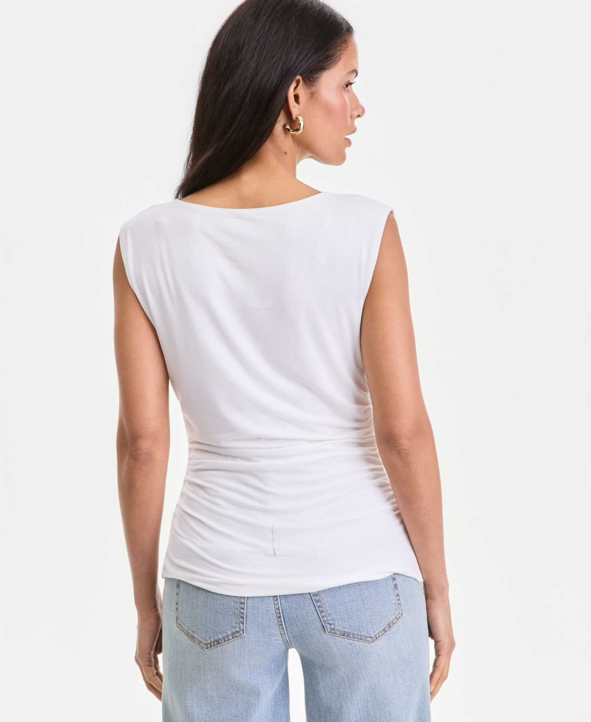 I.n.c. International Concepts Women's Sleeveless Boat-Neck Knit Top, Macy's Exclusive