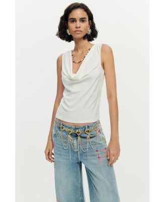 Women's Draped sleeveless t-shirt