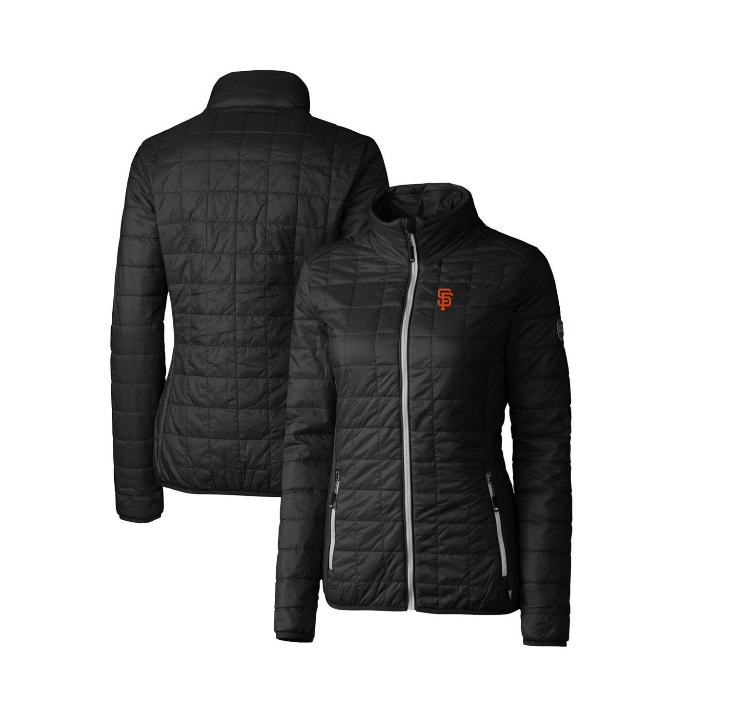 Women's Black San Francisco Giants Rainier PrimaLoft Eco Full-Zip Puffer Jacket