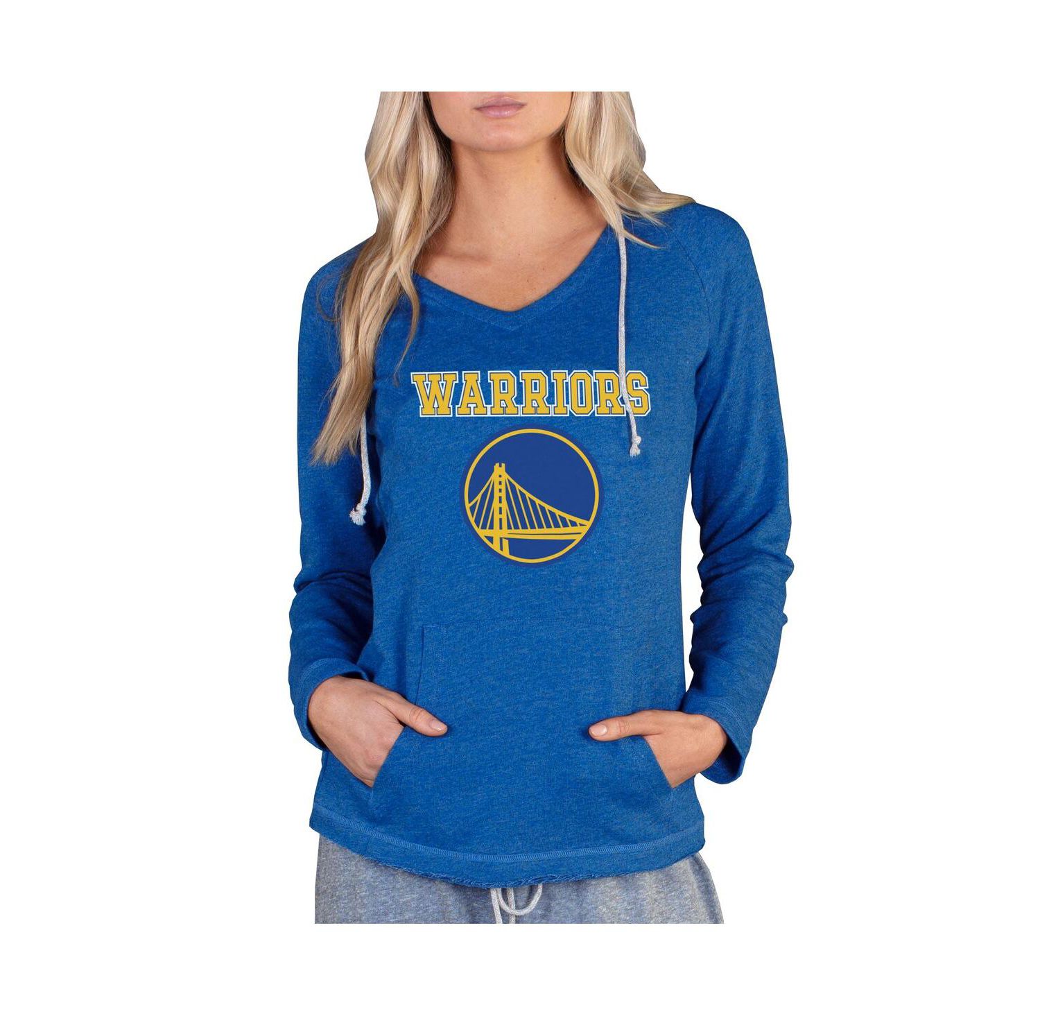 Women's Royal Golden State Warriors Mainstream Terry Hooded Top