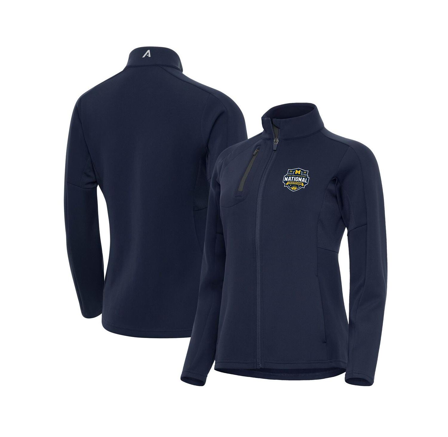 Women's Navy Michigan Wolverines 2026 NCAA Men's Basketball National Champions Generation Full-Zip Jacket