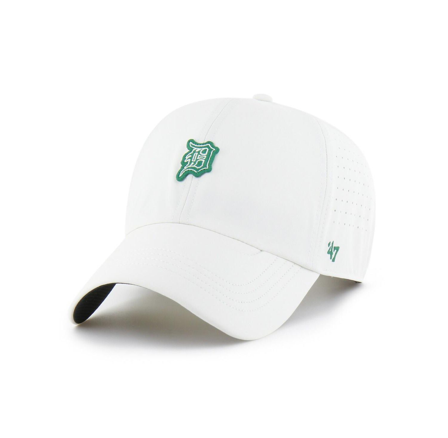 Men's White Detroit Tigers Elevated Greens Clean Up Adjustable Hat