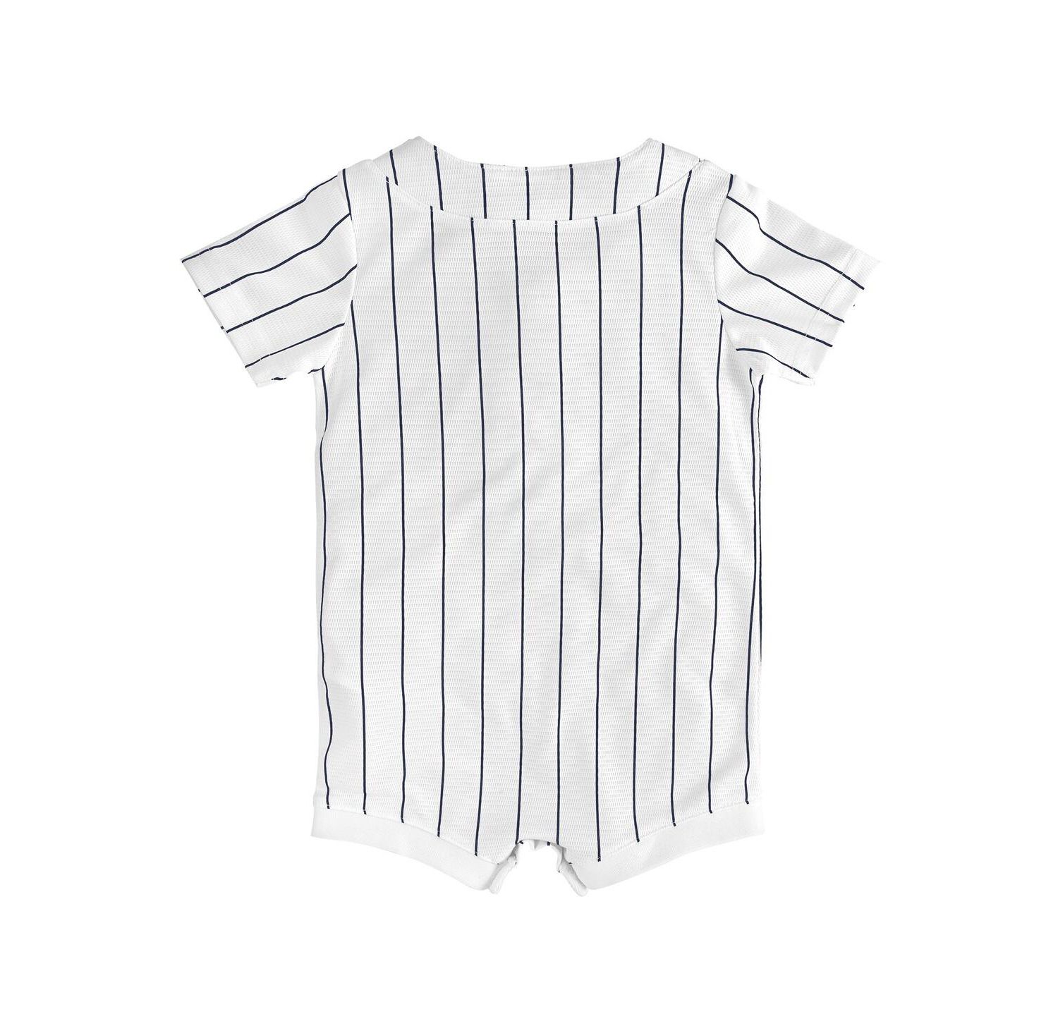 Baby Boys and Girls White Milwaukee Brewers Alternate Replica Romper Jersey