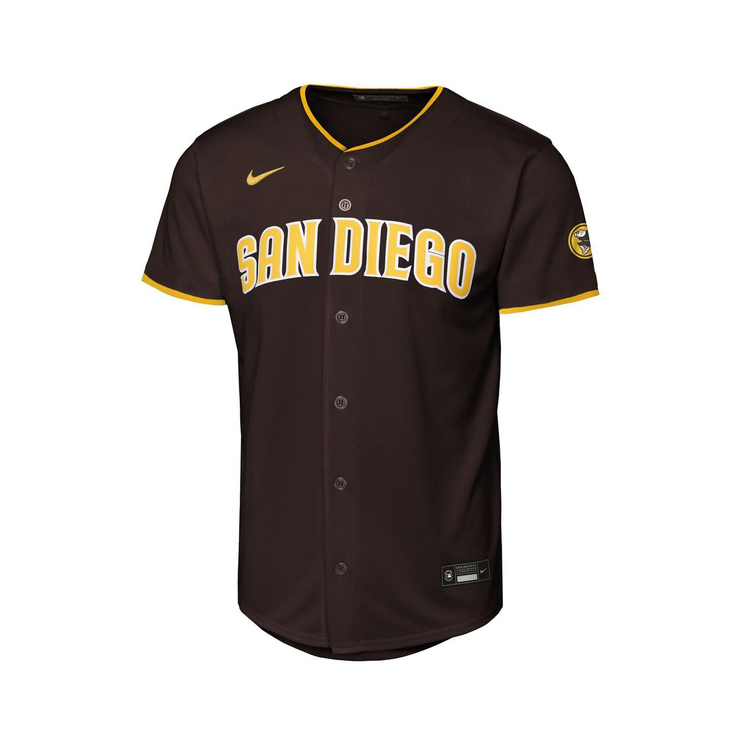 Детская джерси Nike San Diego Padres Home Stadium, коричневая — фото 3
