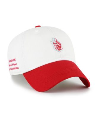 Men's and Women's White/Red Portland Fire Contemporary Two-Tone Clean Up Adjustable Hat