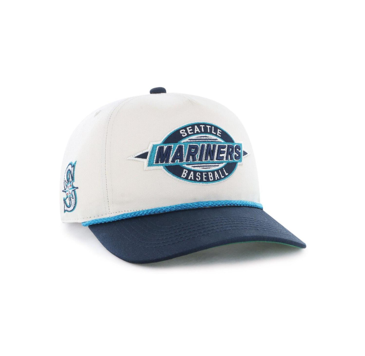 Men's Natural/Navy Seattle Mariners Frame Out Hitch Adjustable Hat