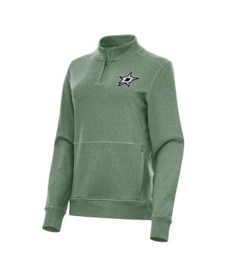 Women's Hunter Green Dallas Stars Crush Quarter-Zip Fleece Sweatshirt