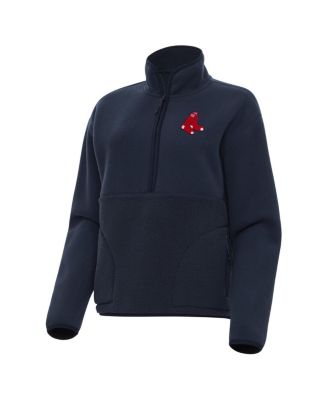 Women's Navy Boston Red Sox Figure Half-Zip Sweatshirt