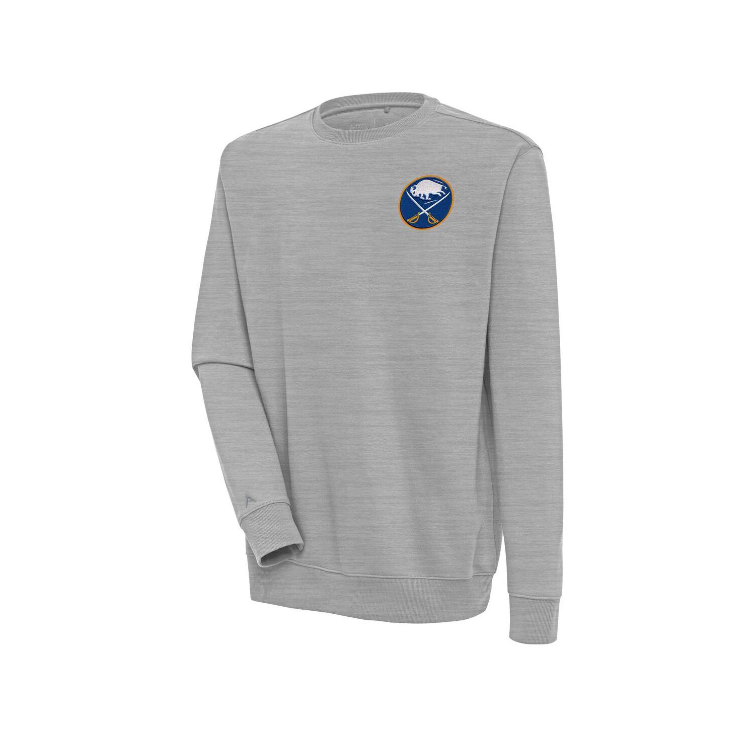 Men's Heather Gray Buffalo Sabres Victory Pullover Sweatshirt