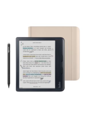 Libra 32GB Colour eReader with Notebook SleepCover Case and Stylus Bundle