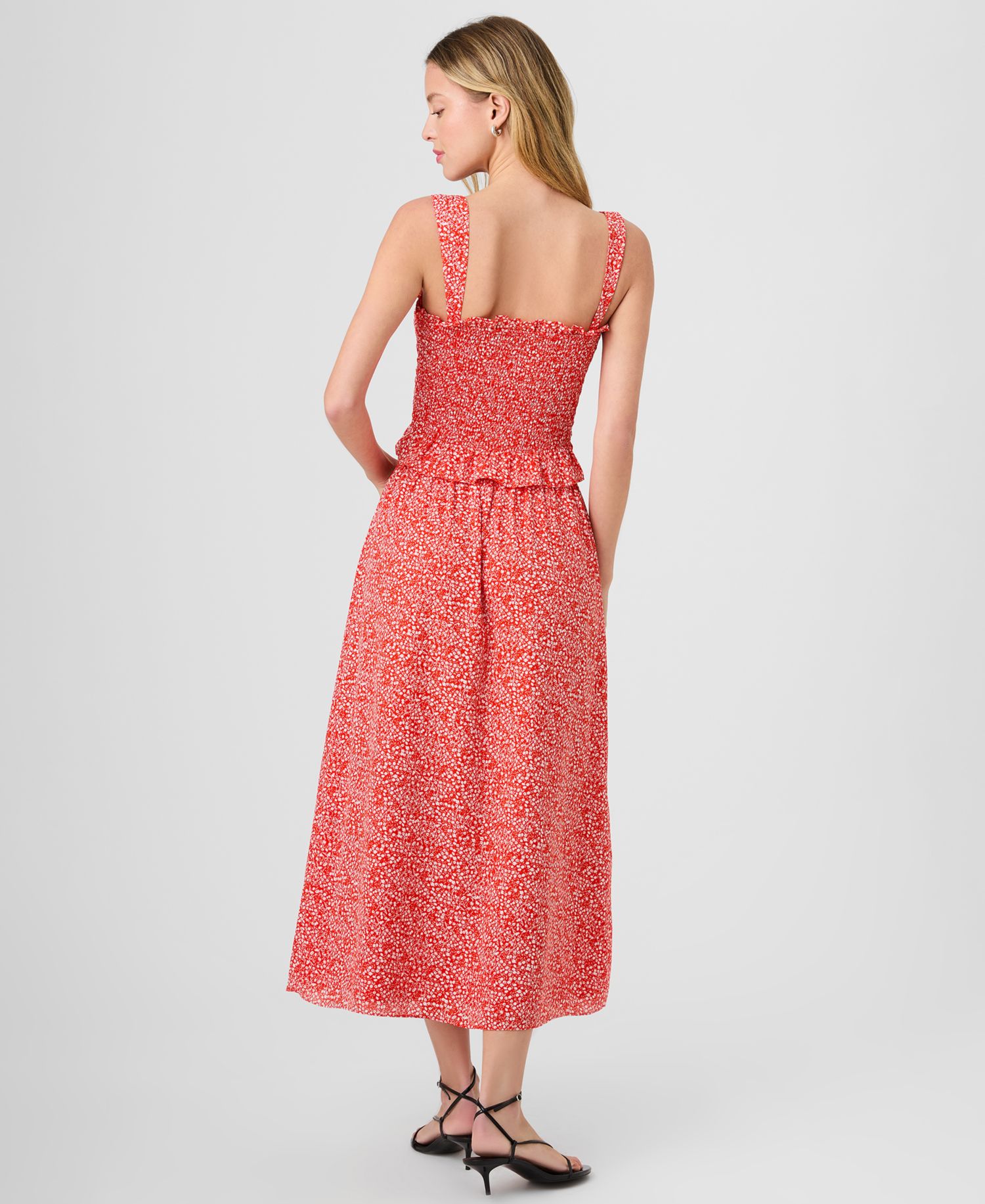 Women's Floral Print Midi Skirt
