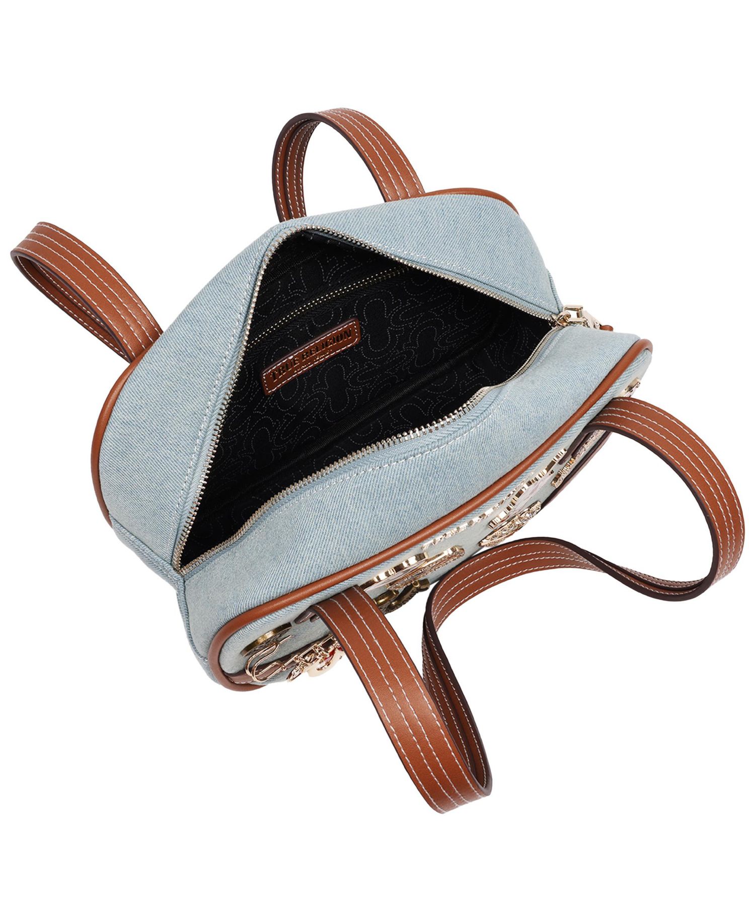 Arbor Multi Pin Logo Denim Satchel