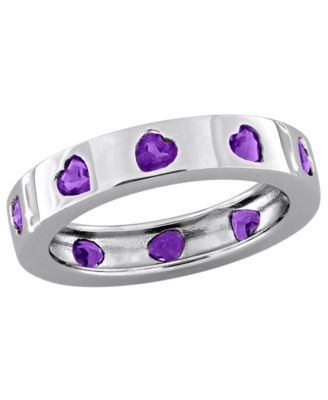 Lab Grown White Sapphire (1-1/2 ct. t.w.) Ring in 18k Gold Flash Plated Sterling Silver (Also Available in Multi-Gemstone)