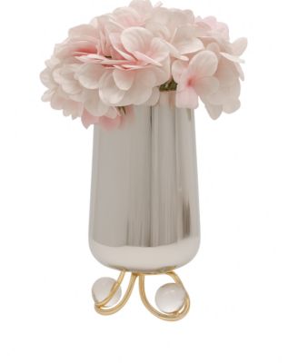 Vase with Clear Ball Base, 10.6"