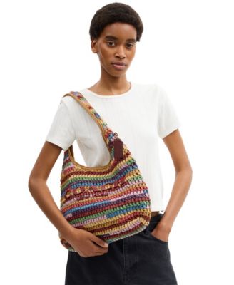 COACH Brooklyn Large Multi Straw Shoulder Bag 34 - Macy's