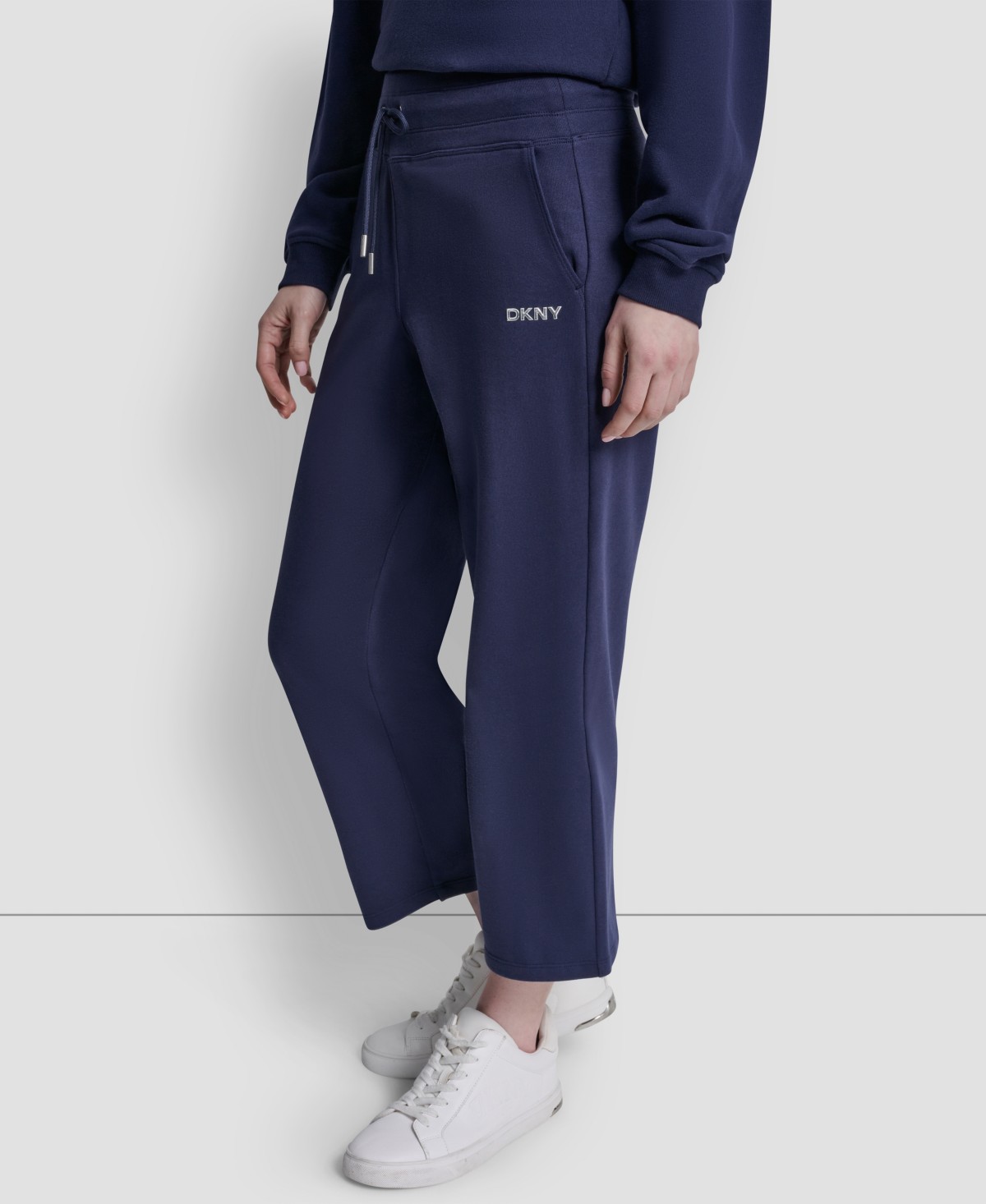 Женские DKNY Sport Women's Metallic Bubble Logo Crop Pants — фото 1