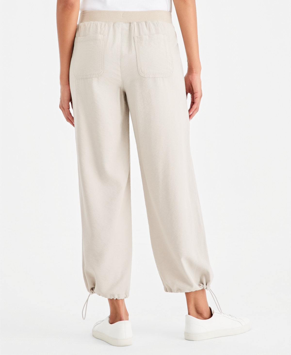 Style & Co Women's Drapey Bungee Wide-Leg Pants, Macy's Exclusive
