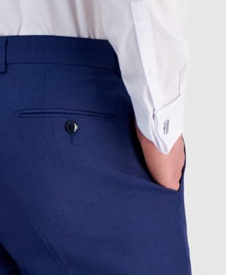 Calvin Klein Men's Slim-Fit Wool-Blend Stretch Suit Pants - Macy's