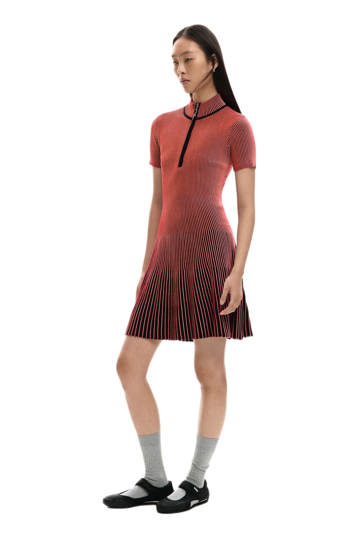 Women's Short iridescent knit dress