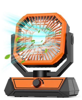 Portable Fan Rechargeable LED Lantern Camping USB Travel Home 20000mAh