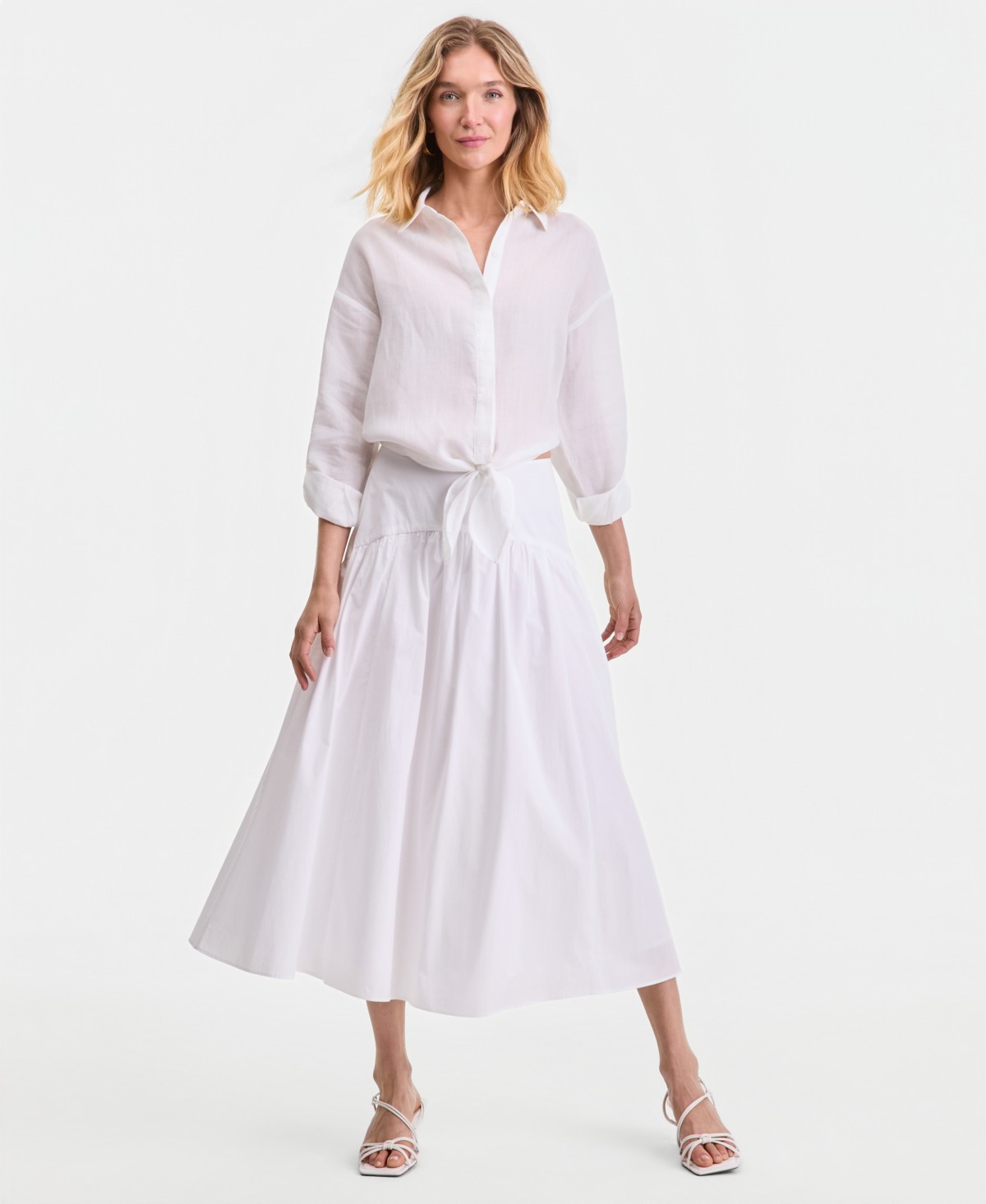 Женские юбки I.N.C. International Concepts Women's Cotton Midi Skirt — фото 4