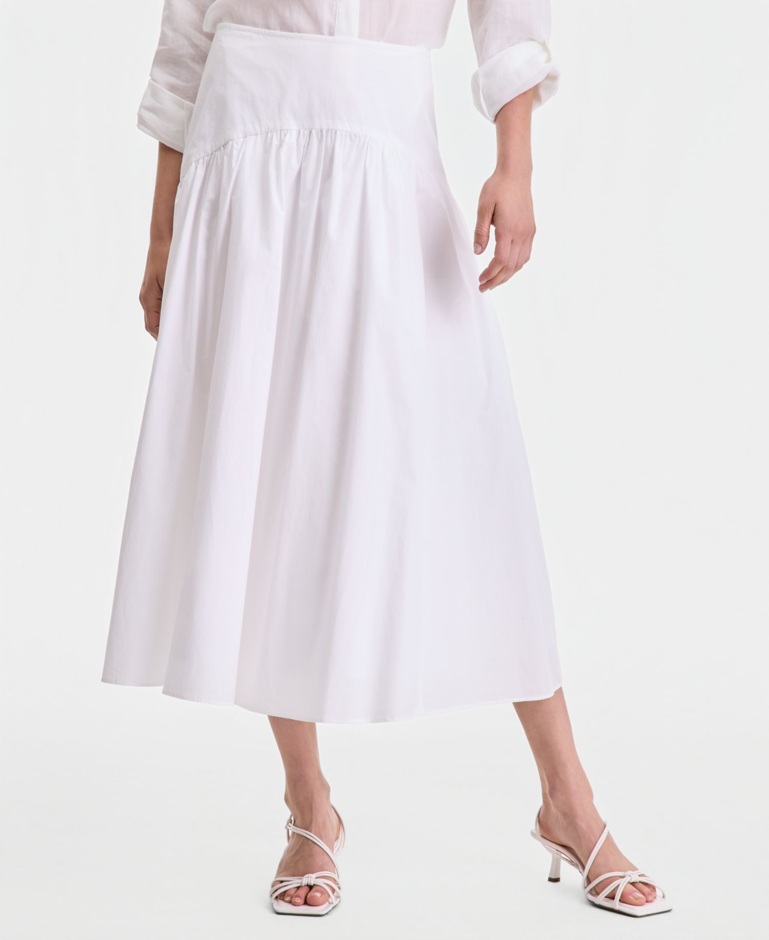 Women's Cotton Midi Skirt
