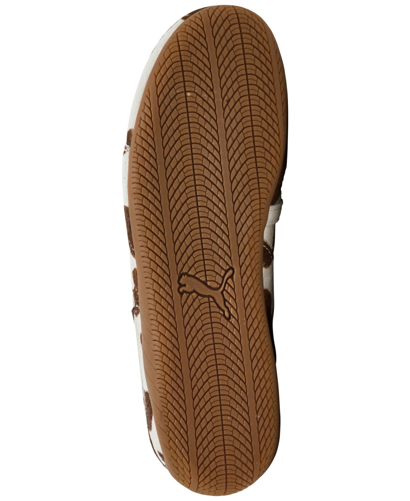 Балетки PUMA Speedcat Ballet Cow Print Mary Jane Shoes для девочек, цвет: Коричневый — фото 6