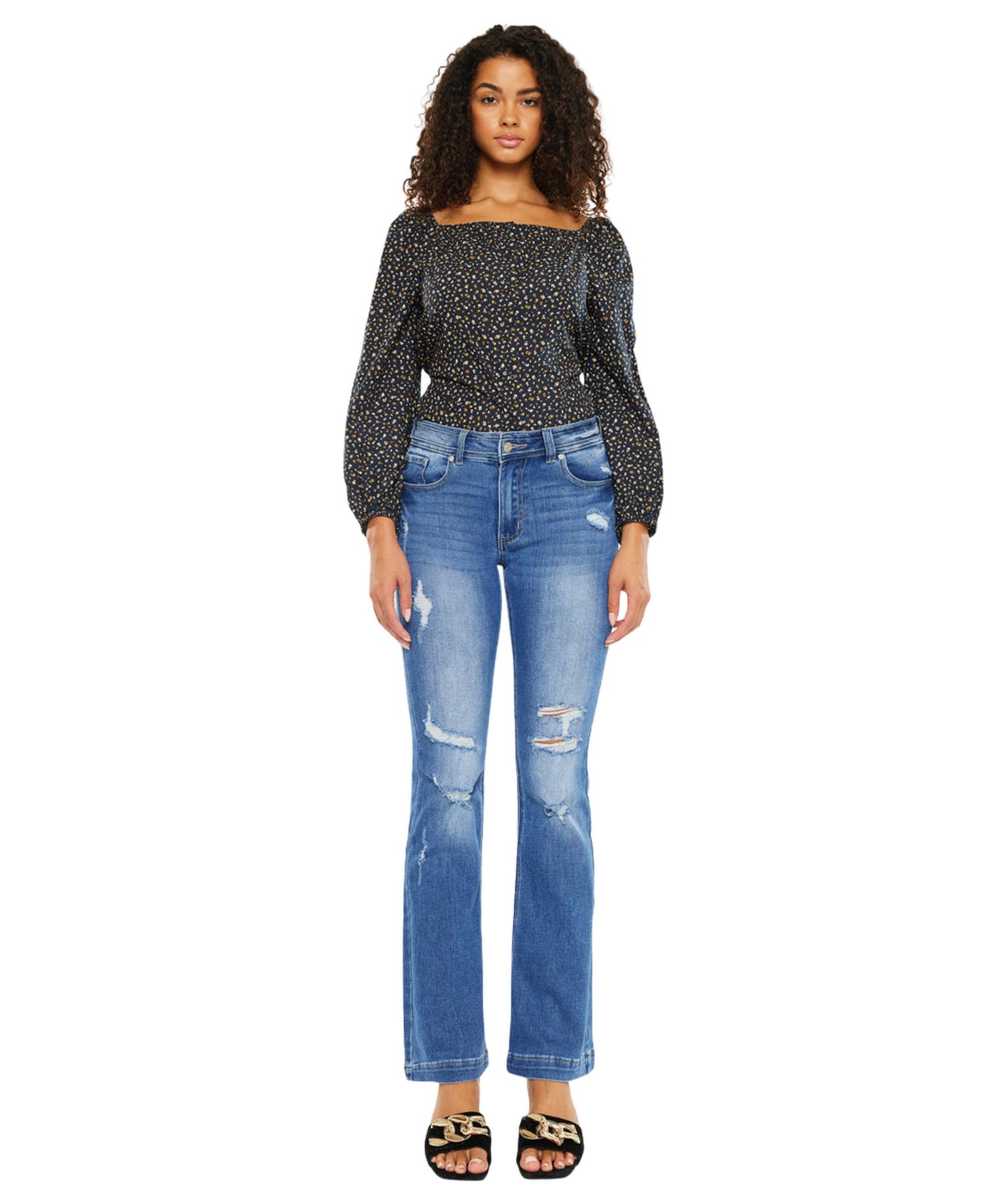 Women's Bernadette Mid Rise Bootcut Jeans