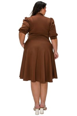 Women's Brown Fit & Flare Dresses | Macy's