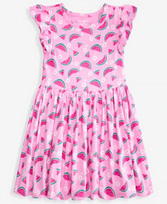 Toddler Girls' 12M-5T Watermelon-Print Dress