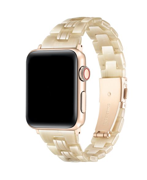 Ремешок для часов Posh Tech Autumn Resin Band for Apple Watch, цвет: Бежевый