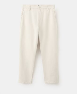 Men's Regular-Fit Cotton-Linen-Blend Pants