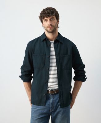 Men's Pockets Overshirt