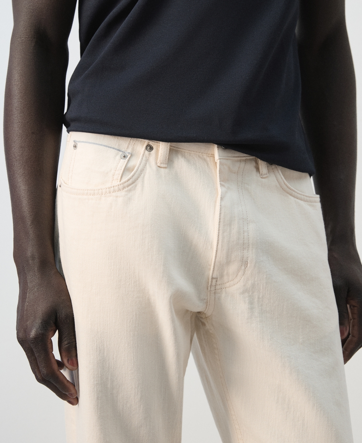 Mango Men's Regular-Fit Cropped Jeans