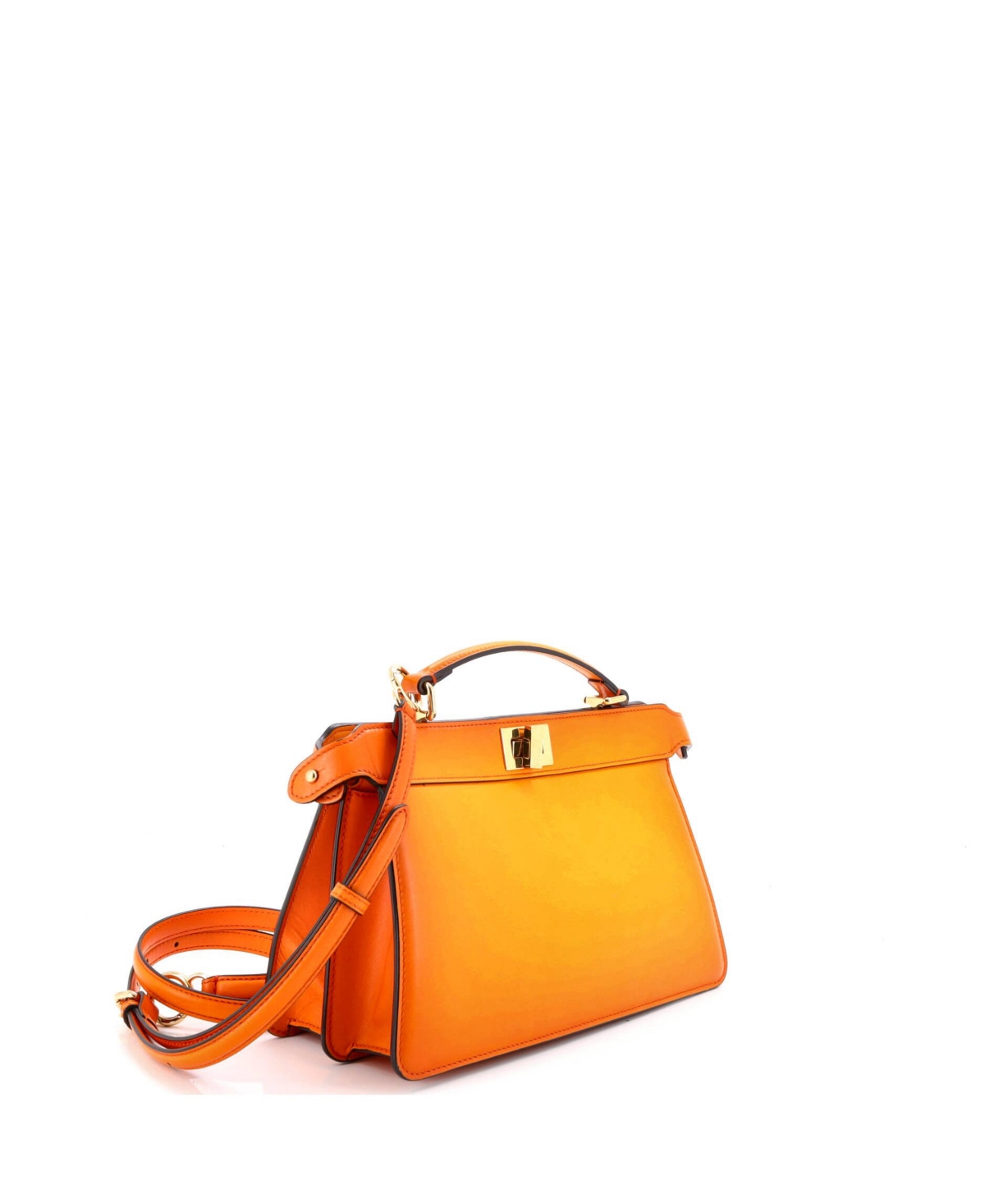 Pre-Owned Fendi East West Peekaboo ISeeU Bag Leather